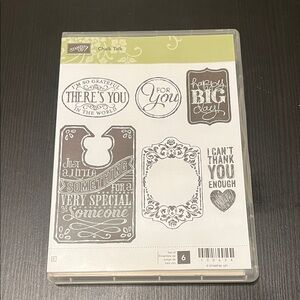 Stampin' Up! Chalk Talk Stamp Set - NWT